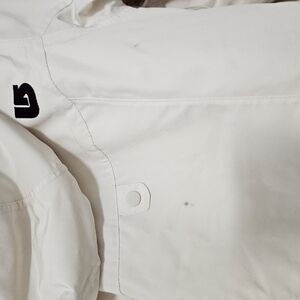 White Jacket with Black Logo